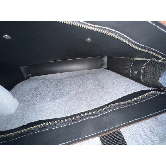 Vacavaliente Recycled Leather Briefcase Argentina Black Robb Vices Set Sale !!! - Picture 9 of 11